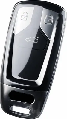 Produktbild von Dutch Shield - TPU Autoschlüssel Hülle für das Audi Schlüssel -  Schutzhülle Schlüsselhülle Cover 4 transparant, Schwarz