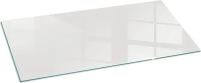 Obrázek produktu pro Skleněný podlahový panel 125x50 cm - Skleněný krbový panel - Skleněný krbový panel - Ochranné sklo - Ochranný panel proti jiskrám - Skleněný podlahový panel proti ohni - Tepelná ochrana - Ochrana podlahy ze skla - Barva šedá