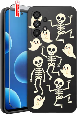 Immagine prodotto di ETUI do Samsung A52 | A52s 5G CZASZKA SKUUT SZKIELET HALLOWEEN WZORY +SZKŁO