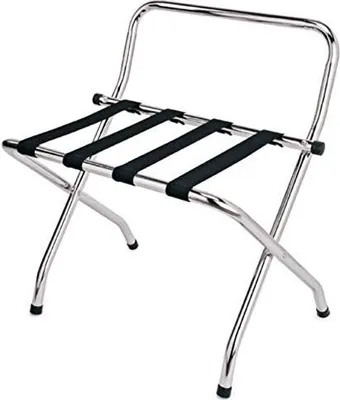 Produktbild von Kofferständer chrom 62x49x70 Gepäckablage Gepäckständer Kofferträger Kofferstand