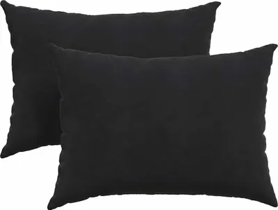 Obrázok produktu pre vidaXL Vankúše na pohovku, 2 ks, čierne, 70 x 50 cm, manšestr