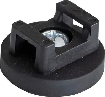 Produktbild von EVOline Haftmagnet schwarz mit Kabelbinder