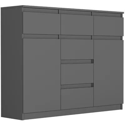 Produktbild von Kommode - Anthrazit - 120 x 40 x 98 cm - Modern S-62D