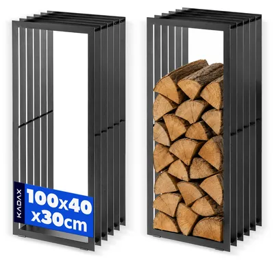 Immagine prodotto di Porta legna da ardere KADAX, metallo, nero