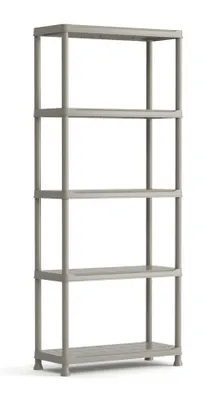 Image de Keter Étagères en plastique 5 étagères 75 X 32 X 176 cm Gris
