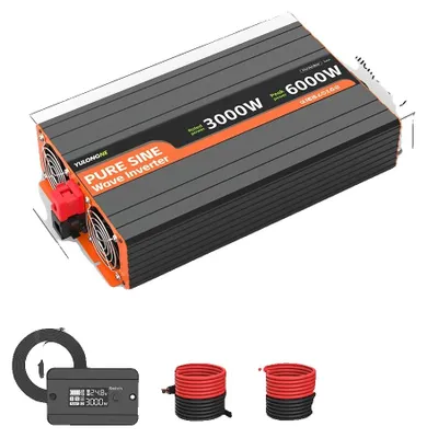 Productafbeelding van Omvormer, 3000W vermogen, met afstandsbediening, 24V-230V-3000W