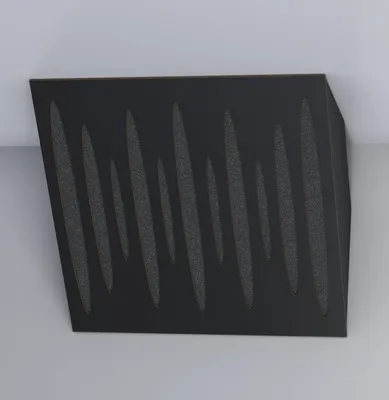Produktbild von 2er-Pack – Akustik-Eck-Bassfalle|50x50cm |Niederfrequenz-Absorption für Studios und Theater|Diffusion | [PULSE-H-150mm | Schwarz]