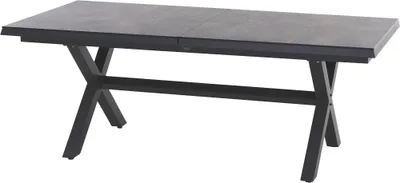 Produktbild von Siena Garden Sincro Dining Tisch, ausziehbar – 200/260 x 100 cm, Aluminium (matt anthrazit) & HPL T