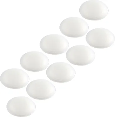 Produktbild von vasalat Wandtürstopper Set - Türpuffer 60mm, Höhe 15mm - Türstopper selbstklebend ideal zum Schutz von Wand & Tür, transparent - 10 Stück