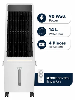 Obrázok produktu pre Opviq, Kumtel HAC-04, ventilátor, biela farba, 100% ABS, rozmer 28 x 28,4 x 76 cm