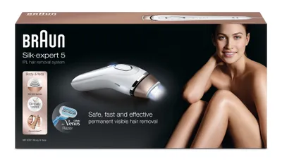 Produktbild von BRAUN Silk-Expert 5 IPL BD 5001 Weiß inkl. Gillette Venus-Rasierer