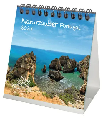 Produktbild von Naturzauber Portugal Tischkalender 10x10cm für 2027 Landschaft Natur Reise Strand Urlaub - Seelenzauber
