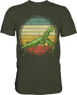 Produktbild von Gottesanbeterin Insekten T-Shirt – Urban Khaki / L