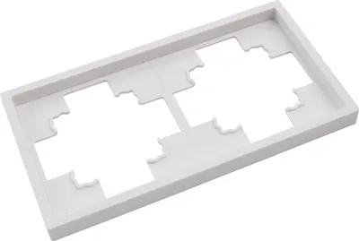 Produktbild von Rahmen McPower "Shallow", 2-fach, weiß, matt