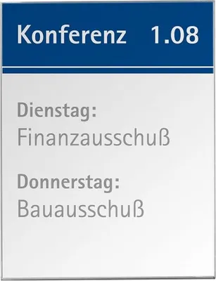 Produktbild von RIO Türschild DIN A5, Format: 149,5x212 mm