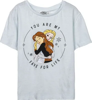Produktbild von Kurzarm-T-Shirt für Kinder Frozen Hellblau - 3 Jahre