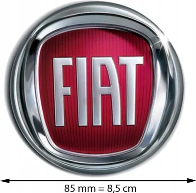Produktbild von Neu Original Abzeichen Emblem Logo 85 Mm Fiat Panda Punto Evo