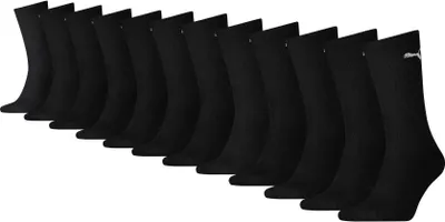 Produktbild von PUMA Unisex Socken, 12er Pack - Sport Crew Sock,Tennissocken, ECOM Schwarz 43-46