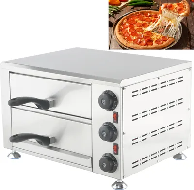 Zdjęcie produktu dla Piekarnik do pizzy PROFESJONALNY elektryczny 2-komorowy 1750W FY-EP-5