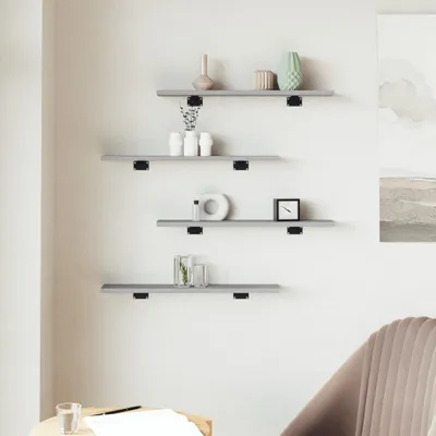 Produktbild von "im Sonderangebot" Wandregale 4 Stk. Grau Sonoma 60x10x1,5 cm Holzwerkstoff - NeuMöbel8773458