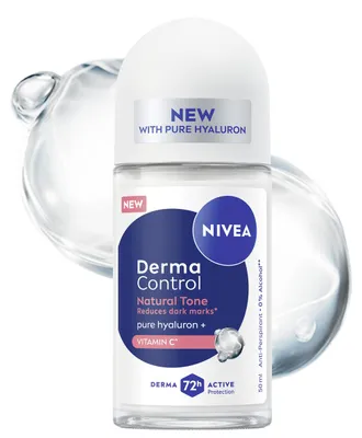 Produktbild von NIVEA Derma Control Natural Tone Antitranspirant für Damen roll on - 72h Schutz