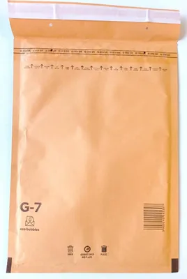 Produktbild von A4 Luftpolsterumschlag Versandtasche - G-7 - haftklebend braun 250 x 350 mm
