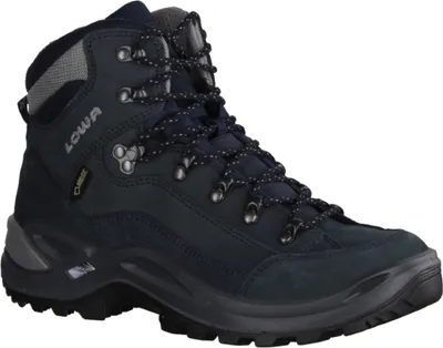 Produktbild von Lowa Renegade M Navy (blau) - Wanderschuh - Wanderschuhe Outdoor Damen, Blau, leder/textil (nubuk/velour/mesh), absatzh&oumlhe: flach
