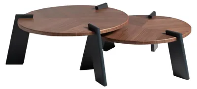 Obrázek produktu pro Konferenční stolek Konferenční stolek Přístavný stolek Dřevo Hnědý stůl Design