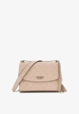 Productafbeelding van Guess Sac Bandoulière Zarela, luxe handtas, kleur: Taupe, met logo
