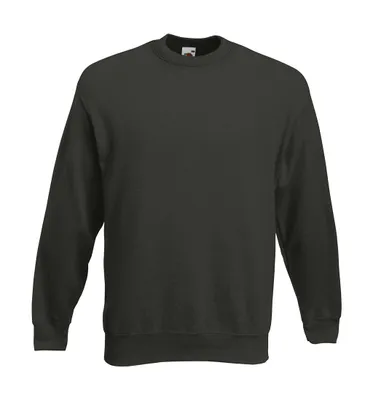 Produktbild von Fruit of the Loom Set-In Herren Sweatshirt Pullover Pulli Sweater, Größe:S, Farbe:Charcoal