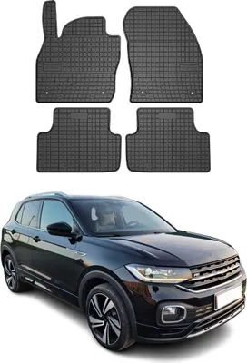 Image de Tapis de Sol pour VW T-Cross 2018-2022 Caoutchouc Noir