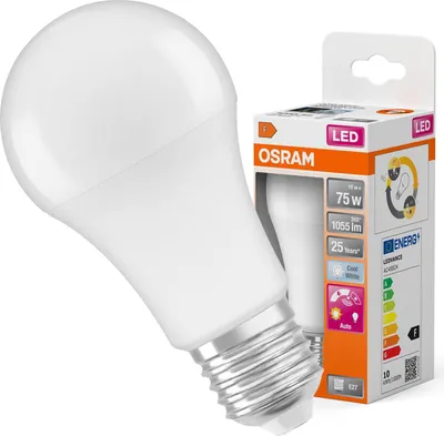 Produktbild von OSRAM LED Lampe DAYLIGHT SENSOR CLASSIC A 10W 840 Frosted E27 Neutralweiss 4099854244209