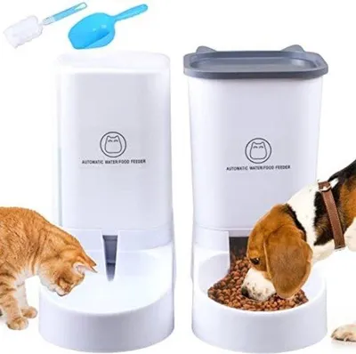 Produktbild von Famanu Futterspender für Katzen - Automatische Futter- und Wasserversorgung