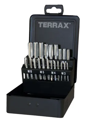 Image de RUKO Jeu de tarauds à main dans une cassette de taraudage en acier