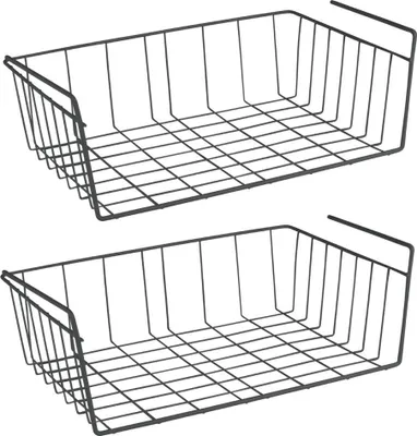 Productafbeelding van Metaltex Babette Hangmand, 40x26x14 cm, zwart, 2 stuks