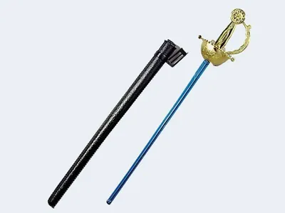 Produktbild von Musketierschwert 70cm mit Scheide