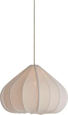 Image de Light & Living - suspension - Zubeda - blanc - textile - Ø 58cm - E27 - 2978943
