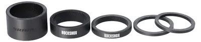 Produktbild von RockShox Headset Spacer UD-Carbon weißes Logo - präzise Höhenanpassung für de...