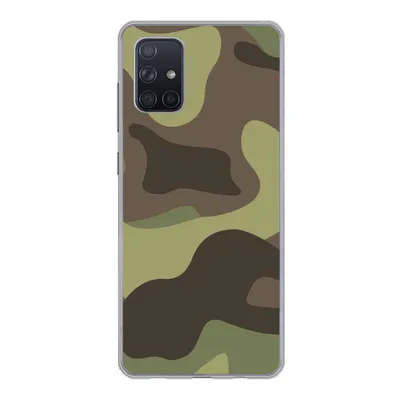 Produktbild von MuchoWow® Handyhülle Schutzhülle Hülle für Samsung Galaxy A51 Illustration eines Tarnmusters Silikon Softcase Handy Hülle - Schutzabdeckung