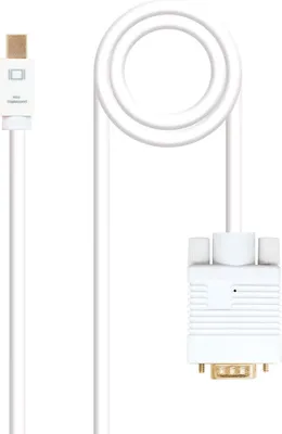 Zdjęcie produktu dla Nanocable 10.15.4102, 2 m, Mini DisplayPort, VGA (D-Sub), Męska, Męska, Prosty