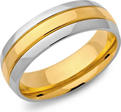 Produktbild von Unique Edelstahlring vergoldet 7mm Breite R9081
