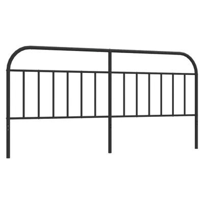 Produktbild von vidaXL Ersatz-Kopfteil Metall Schwarz 200 cm
