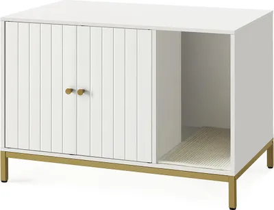 Produktbild von Feandrea Katzenklo-Schrank Divit BK2718 Katzentoilette, mit Kratzmatte 80 x 50 x 55 cm