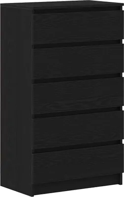 Obrázek produktu pro Zásuvková skříňka černý dub 60 x 36 x 103 cm kompozitní dřevo