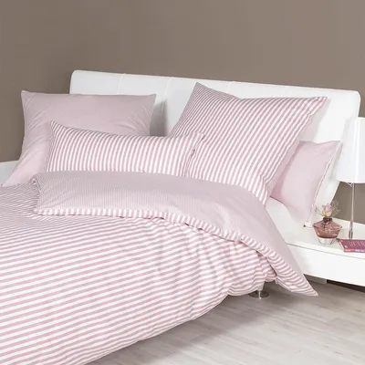 Produktbild von Janine Edelflanell Bettwäsche Chinchilla S 78060 Kissenbezug einzeln 80x80 cm kreiderose