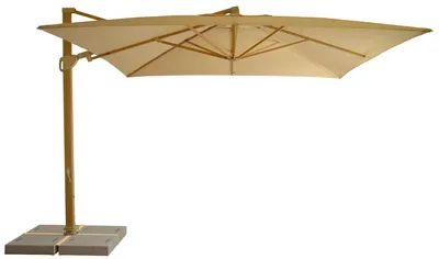 Immagine prodotto di Ombrellone da Giardino Decentrato 3,3x3,3m in Alluminio e Poliestere Ecrù