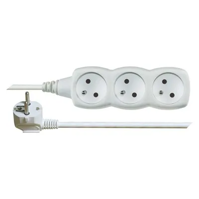 Obrázok produktu pre Emos 1902030500, Základný, Biela, 3 AC zásuvky/AC zásuviek, 5 m, 250 V, 10 A