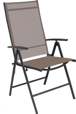 Produktbild von Klappsessel 7 Positionen Gartenstuhl Gartenmöbel Liegesessel verstellbar Schokobraun