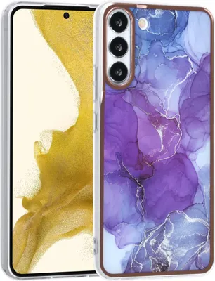 Produktbild von UNIQ Accessory Samsung Galaxy S22 Plus TPU Backcover - Marble Purple