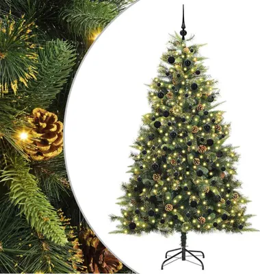 Immagine prodotto di Albero di Natale artificiale pieghevole con pigne 240 cm